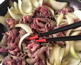 羊スライスと玉ねぎ焼き作り方7写真