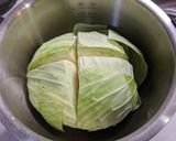 ホットクックでキャベツ丸ごとコンビーフ作り方1写真