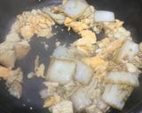 白菜と豆腐と卵のチャンプルー作り方4写真