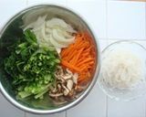 野菜たっぷりチャプチェ手巻き作り方1写真
