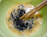 痛風対策！ひじきとサバの厚焼き玉子作り方1写真