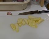 ヤゲン軟骨とジャガイモのガーリック焼き作り方1写真