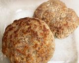 簡単♫ロコモコ風ハンバーグ丼作り方3写真