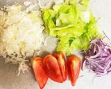 簡単♫ロコモコ風ハンバーグ丼作り方1写真