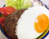 簡単♫ロコモコ風ハンバーグ丼作り方9写真
