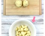 かいわれとベーコンのおつまみポテトサラダ作り方1写真