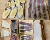 チョコバナナと卵とハムのミックスサンド作り方4写真