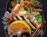 棺おにぎり ハロウィン弁当 詰め方作り方8写真