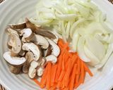 豚肉と筍の細切りあんかけご飯作り方1写真