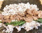 簡単！貧血予防に巻き寿司キンパ風作り方6写真