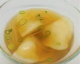 糸島えび液茶漬け　えび水餃子スープ作り方4写真