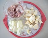 【フライパン1つ】鶏肉と里芋のグラタン作り方1写真