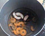 ほうれん草のミルク味噌汁作り方2写真