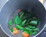 ほうれん草のミルク味噌汁作り方4写真