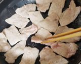 豚肉とじゃがいもの甘辛にんにくダレ作り方3写真