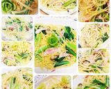 簡単ランチ❇️小松菜クリームパスタ作り方11写真
