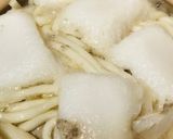 鍋の素●ポン酢でいただく鶏肉の餅うどん鍋作り方3写真