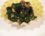 お弁当に (冷凍) いんげんのごまあえ作り方5写真