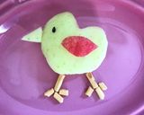 りんご型抜き＊鳥さん作り方9写真