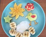 りんご飾り切り*お花の中にお星様作り方6写真