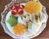 りんご飾り切り*お花の中にお星様作り方7写真