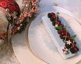 クリスマスレアチーズ風ブルースノーケーキ作り方7写真