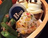 メロ西京漬け ミニおにぎりハロウィン弁当作り方9写真