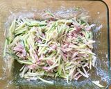 ハムときゅうりと糸寒天のシンプルサラダ作り方4写真