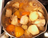 和みの味♡柿と鶏肉のほっこり煮作り方3写真