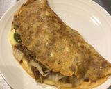 ひき肉と白菜とネギのオムレツ作り方5写真