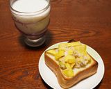 さつま芋とツナのマヨトースト作り方4写真