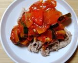 薄切り豚肉の和風ラタトゥイユかけ作り方8写真