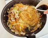 生姜と冬野菜のお酢でさっぱり焼ビーフン作り方7写真