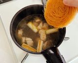 焼きビーフンで！鶏南蛮風年越し汁ビーフン作り方4写真