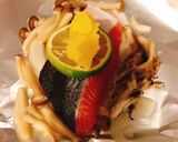 簡単バター香るシャケとキノコのホイル焼き作り方3写真