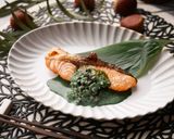 旬魚と"生スピルリナ"の玉ねぎソース作り方7写真