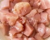 レンジ胸肉なすオイ酢ター炒め味青椒肉絲風作り方8写真