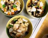 レンジ胸肉なすオイ酢ター炒め味青椒肉絲風作り方17写真