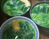 ホウレン草たっぷり、どんぶりで茶碗蒸し作り方6写真
