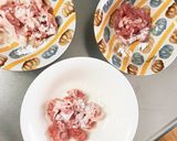 全てレンジ梅ごま味噌炒め味豚平焼き風作り方8写真