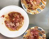 全てレンジ梅ごま味噌炒め味豚平焼き風作り方11写真