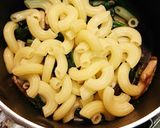 ほうれん草椎茸ツナホットマカロニサラダ作り方5写真