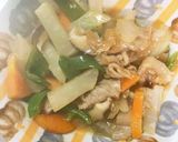 レンジ甘辛炒め味豚こま大根青椒肉絲風作り方14写真