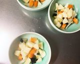 さっぱり和風あん&豚こまのせドーム蒸作り方2写真