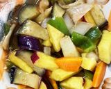 レンジ甘酢炒め味ツナさつま芋青椒肉絲風作り方14写真