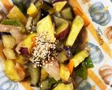 レンジ甘酢炒め味ツナさつま芋青椒肉絲風作り方18写真