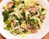 タップリねぎとキャベツのクタクタ豚肉炒め作り方6写真