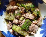 鶏肉ときゅうりの炒め物ゆかりレモン風味作り方4写真