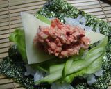 辛い美味しい★キムチーズ鮭手巻すし作り方4写真
