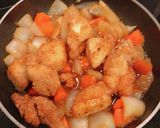 レンジで時短、唐揚げと野菜の甘酢あん作り方8写真
